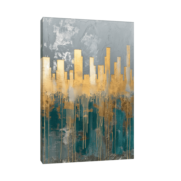 The golden city - ArtDeco Canvas