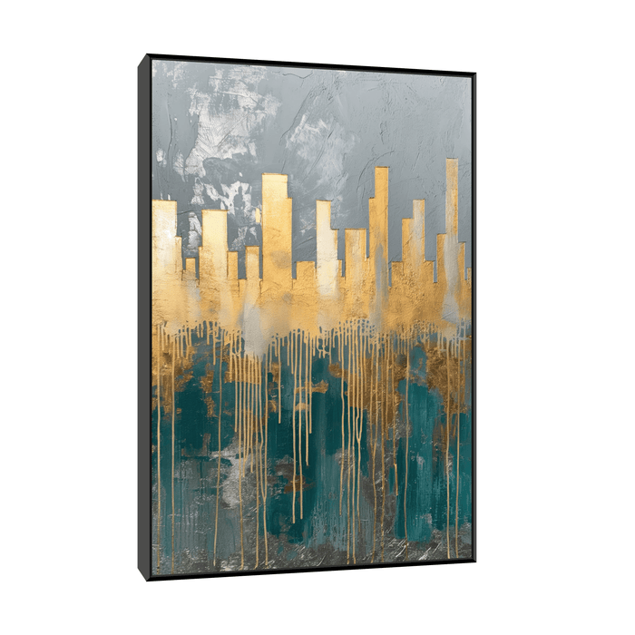 The golden city - ArtDeco Canvas