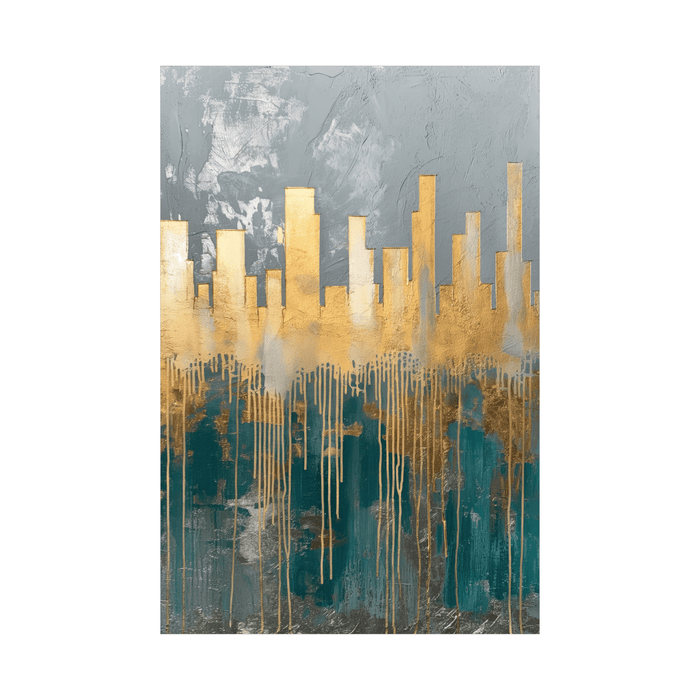 The golden city - ArtDeco Canvas