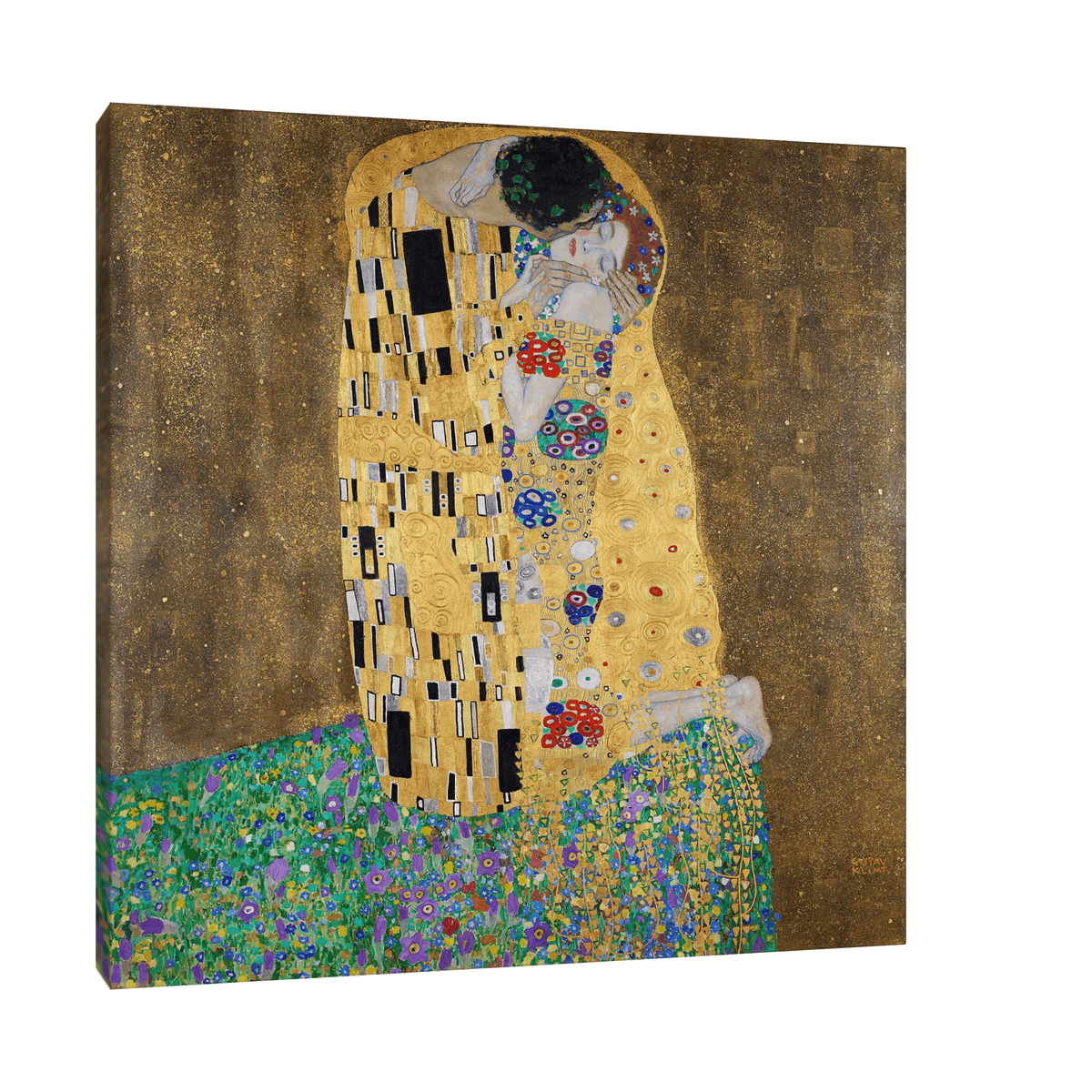 The kiss (lovers), Gustav Klimt - ArtDeco Canvas