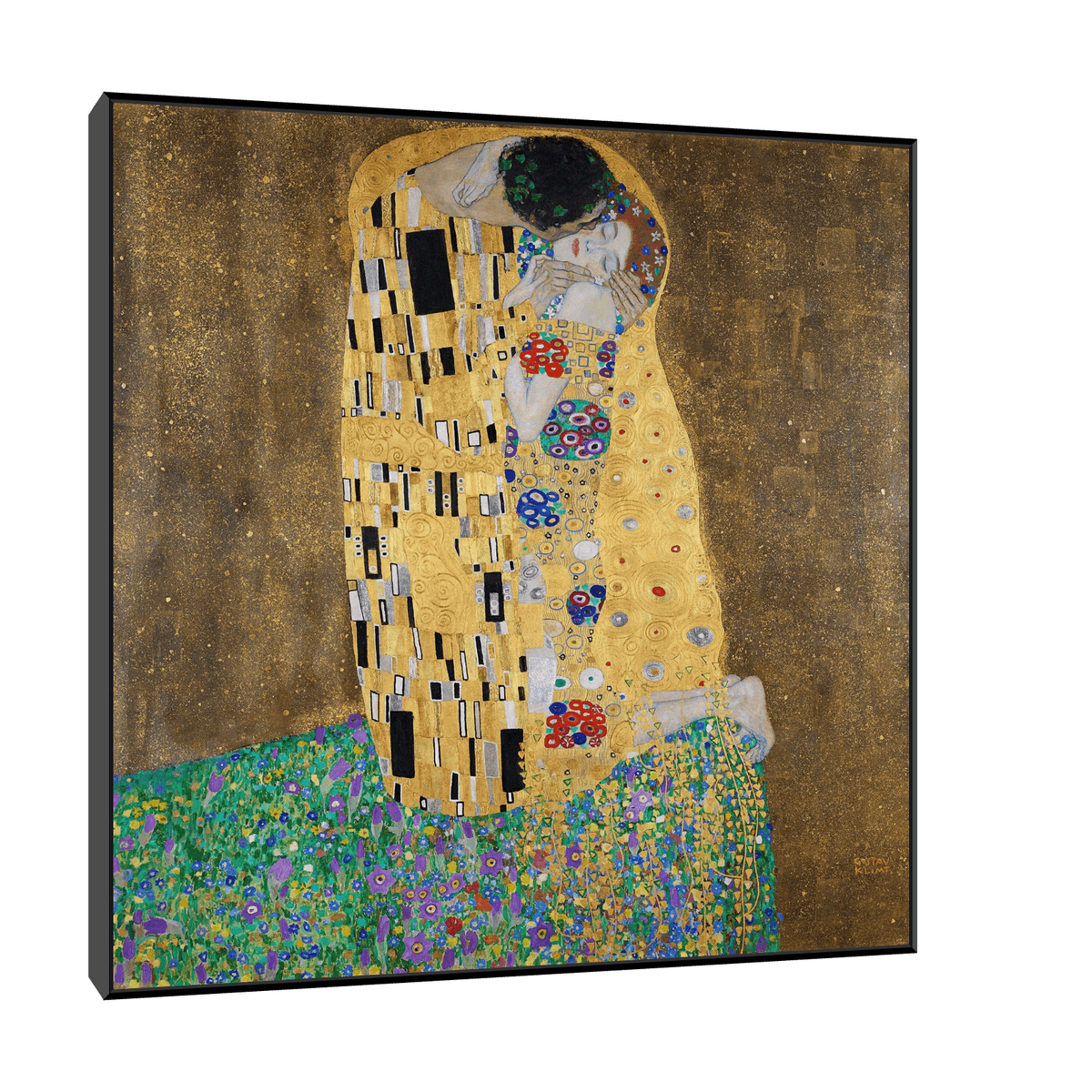 The kiss (lovers), Gustav Klimt - ArtDeco Canvas