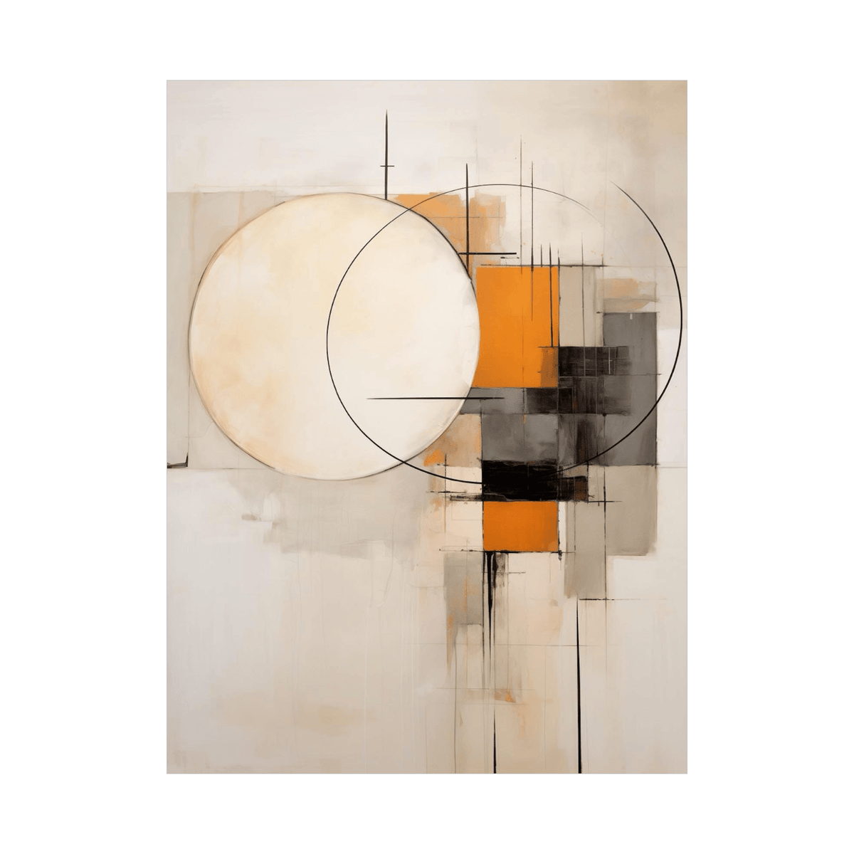 The moon phase - ArtDeco Canvas