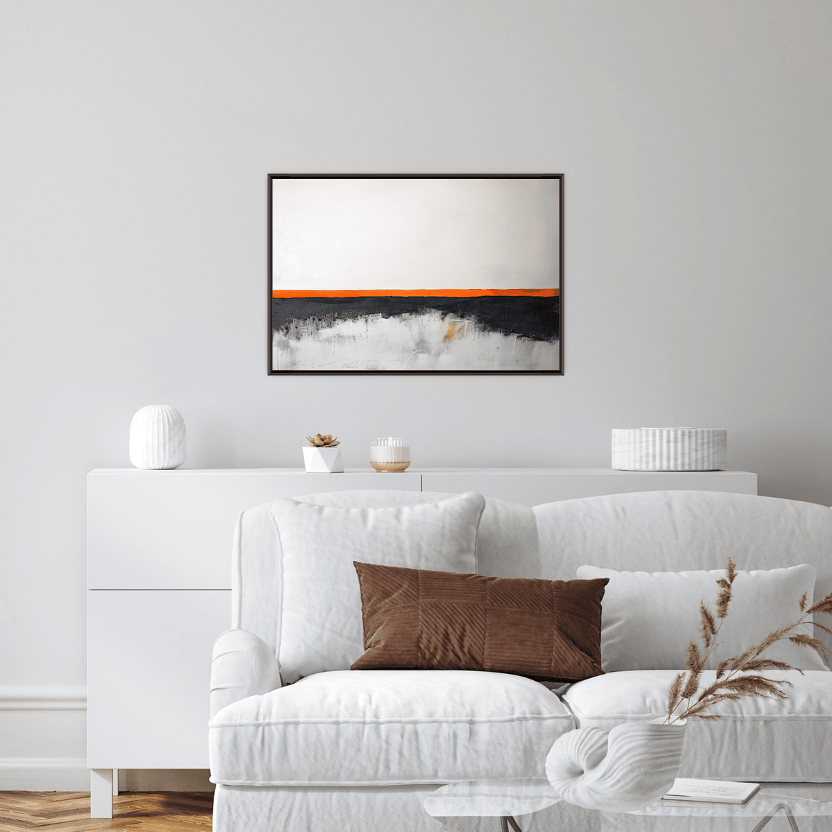 The orange horizon - ArtDeco Canvas