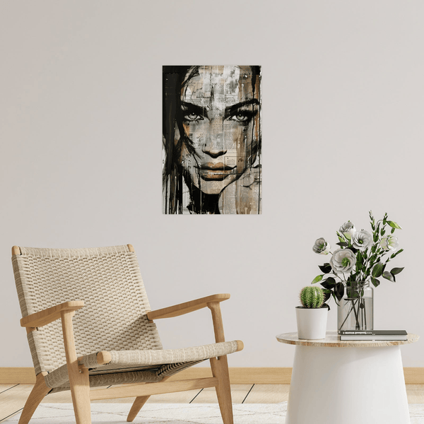 The paper girl - ArtDeco Canvas