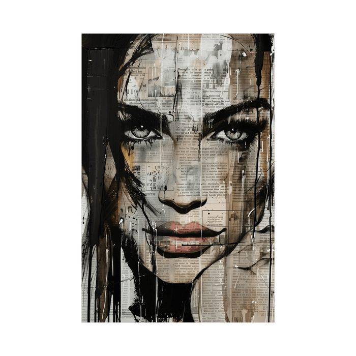 The paper girl - ArtDeco Canvas