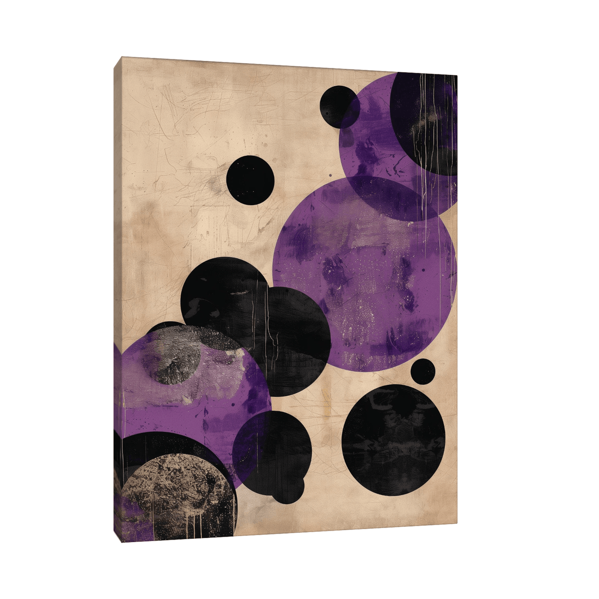 The purple bubbles - ArtDeco Canvas