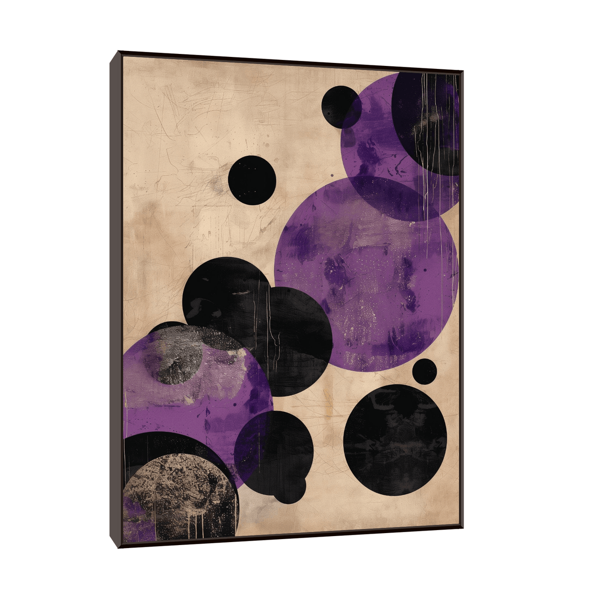 The purple bubbles - ArtDeco Canvas