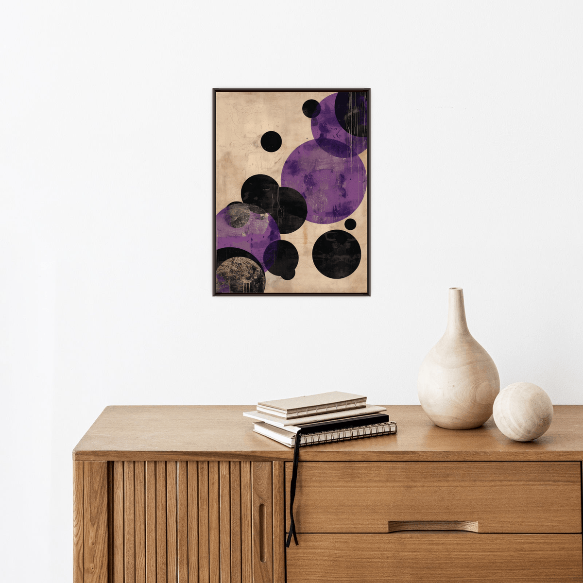 The purple bubbles - ArtDeco Canvas