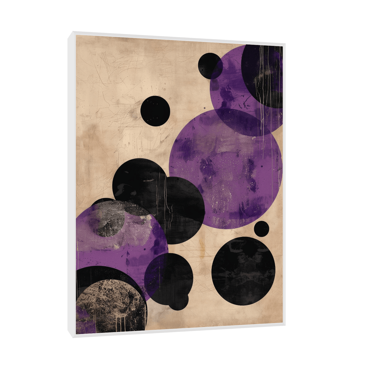 The purple bubbles - ArtDeco Canvas