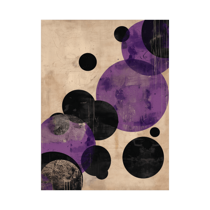 The purple bubbles - ArtDeco Canvas