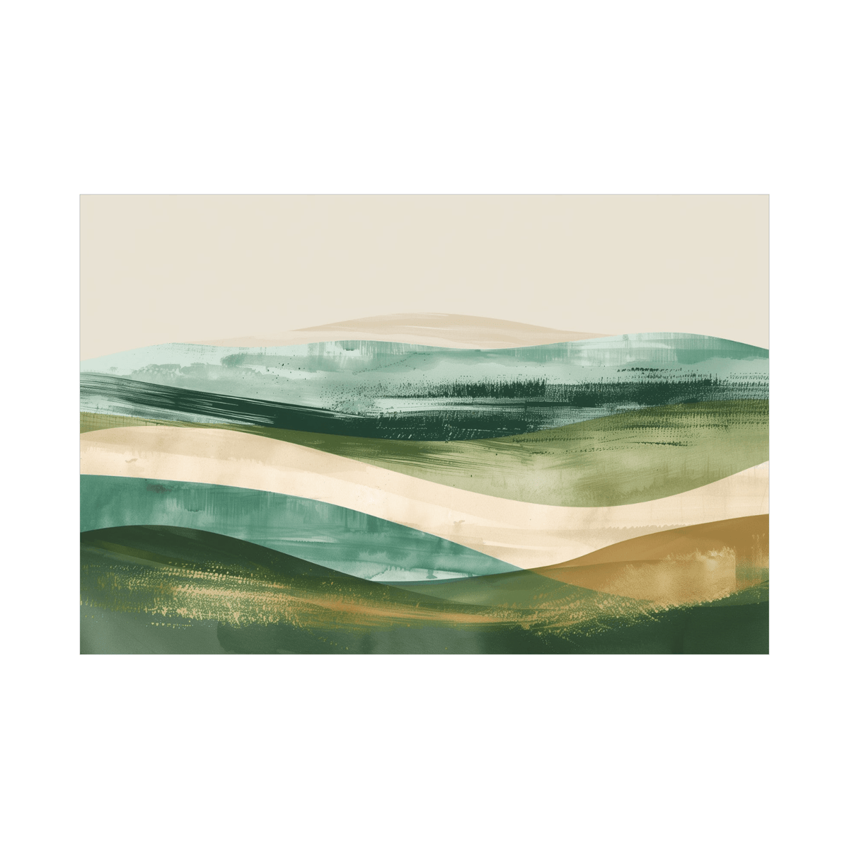 The rolling hills - ArtDeco Canvas