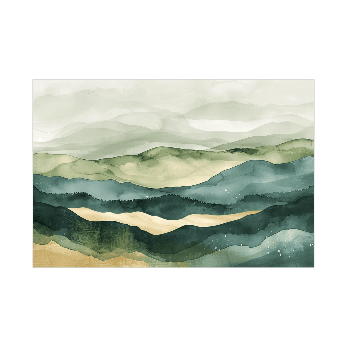 The rolling hills l - ArtDeco Canvas