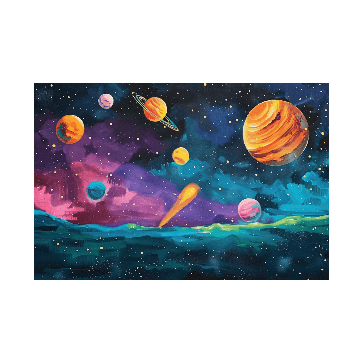 The solar system gathering - ArtDeco Canvas