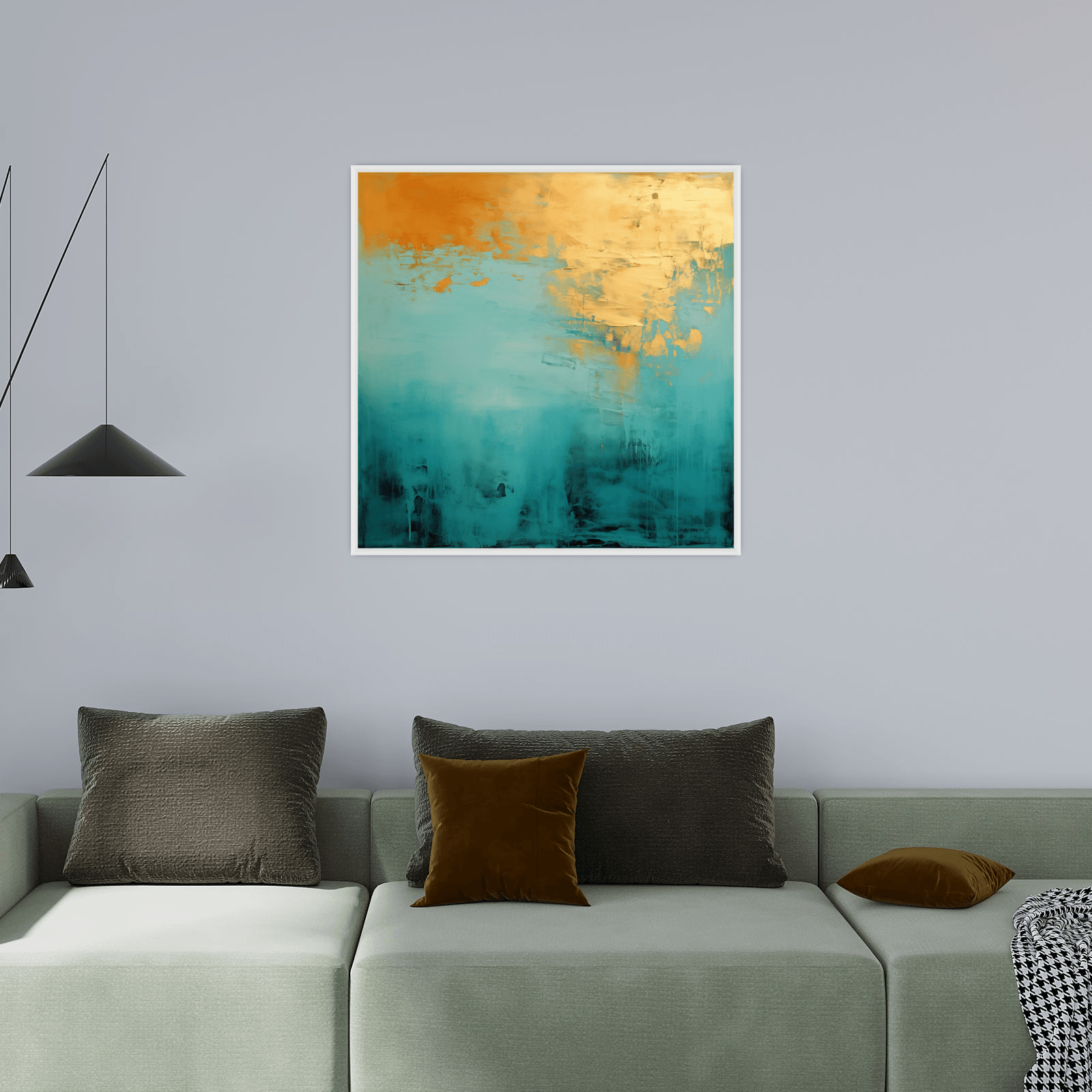 The sun reflection - ArtDeco Canvas