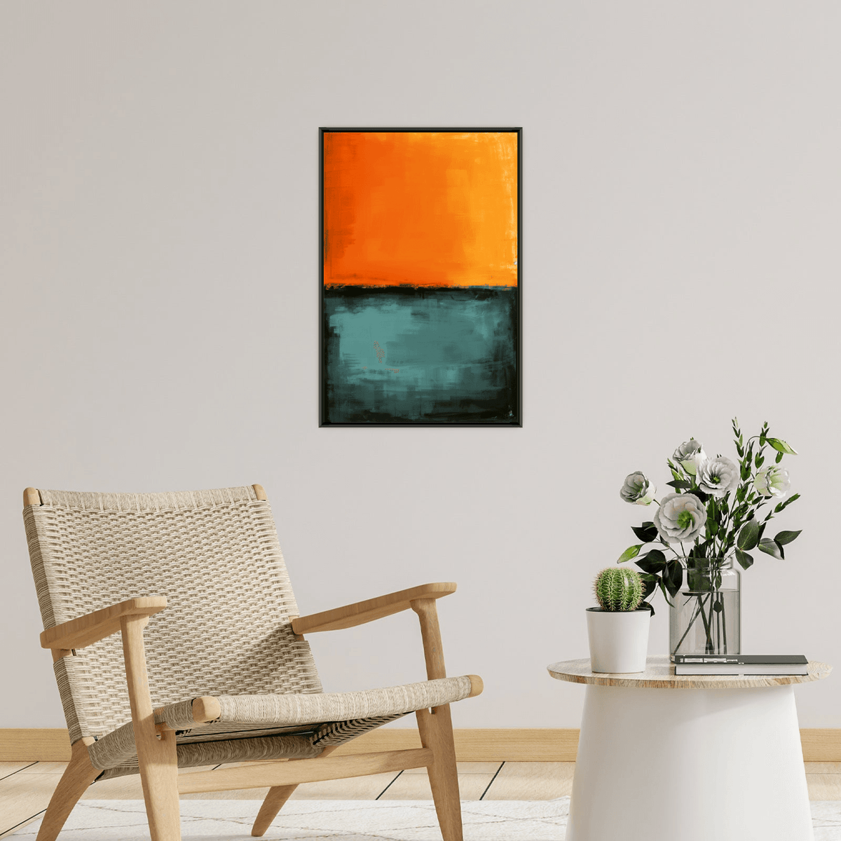 The sunset over water - ArtDeco Canvas