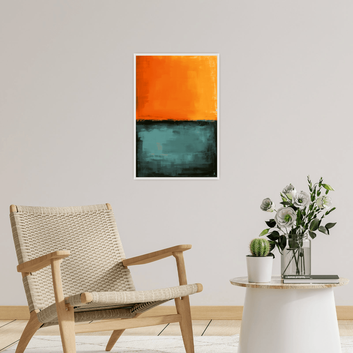 The sunset over water - ArtDeco Canvas