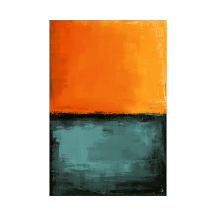 The sunset over water - ArtDeco Canvas