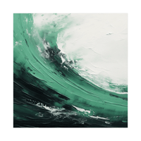 The wave crushing - ArtDeco Canvas