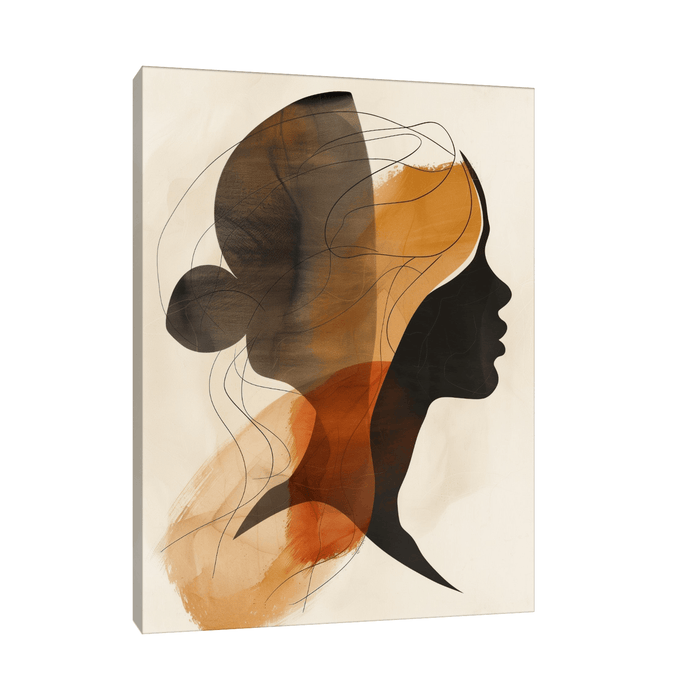 The woman looking away - ArtDeco Canvas