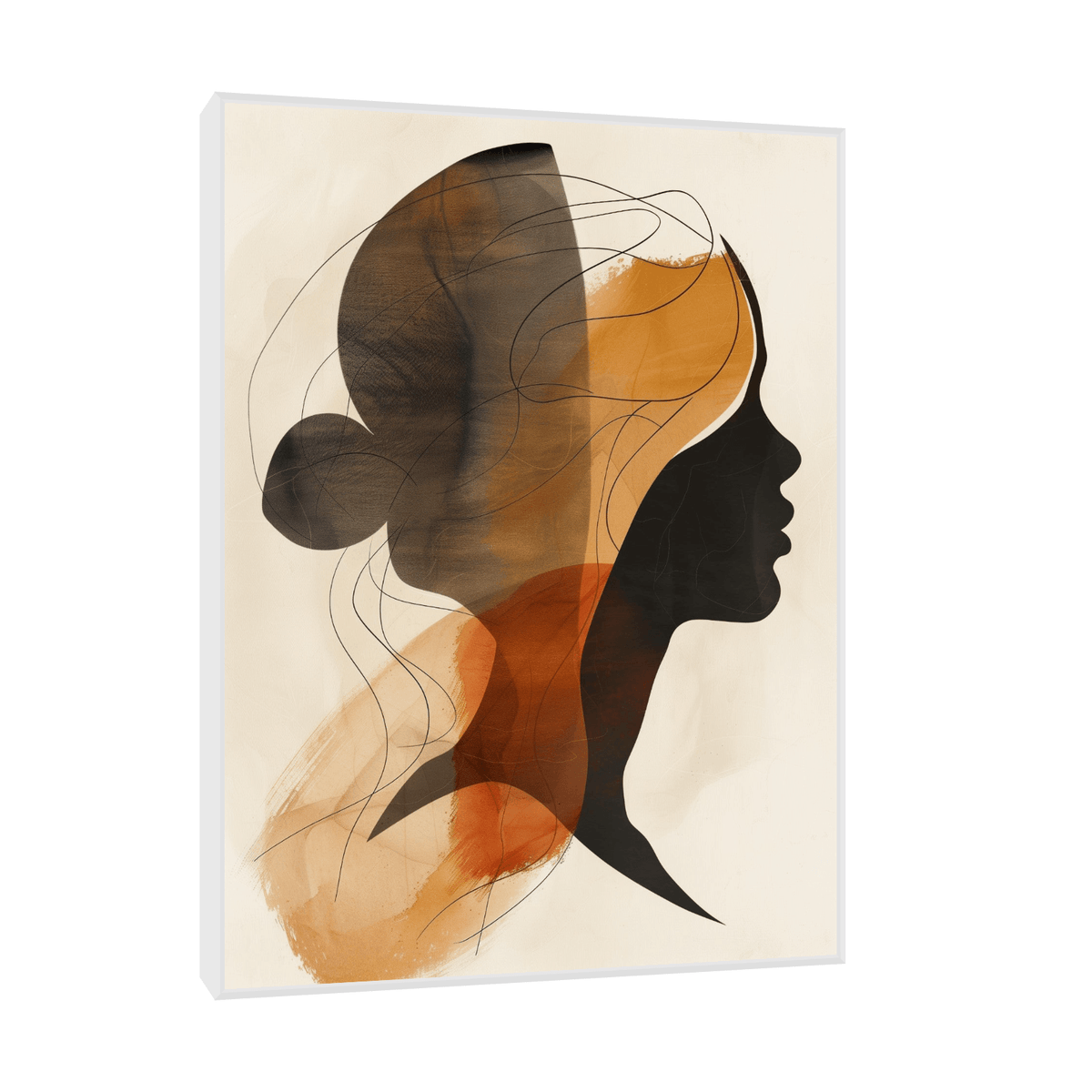 The woman looking away - ArtDeco Canvas