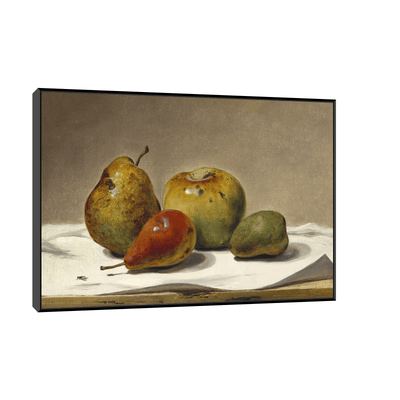 Three Pears and an Apple, David Johnson - ArtDeco Canvas