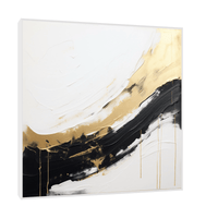 Tick paint pattern in gold and black - ArtDeco Canvas