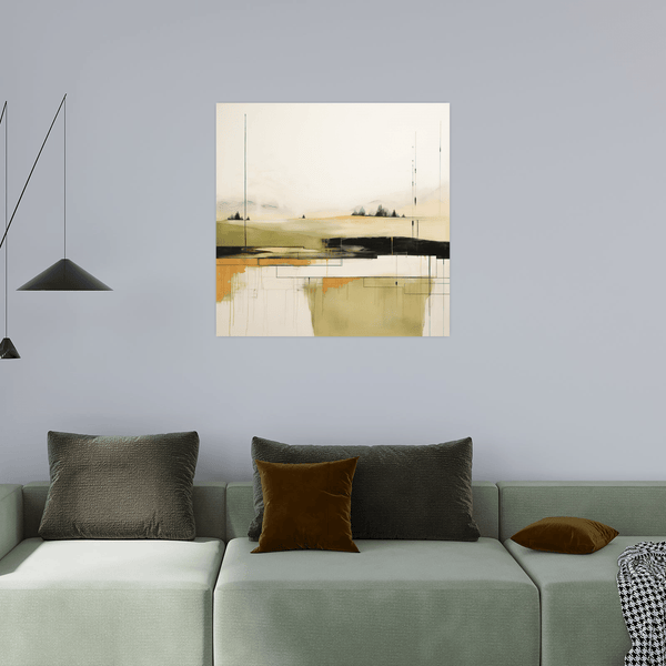 Tranquil moment at the lake - ArtDeco Canvas