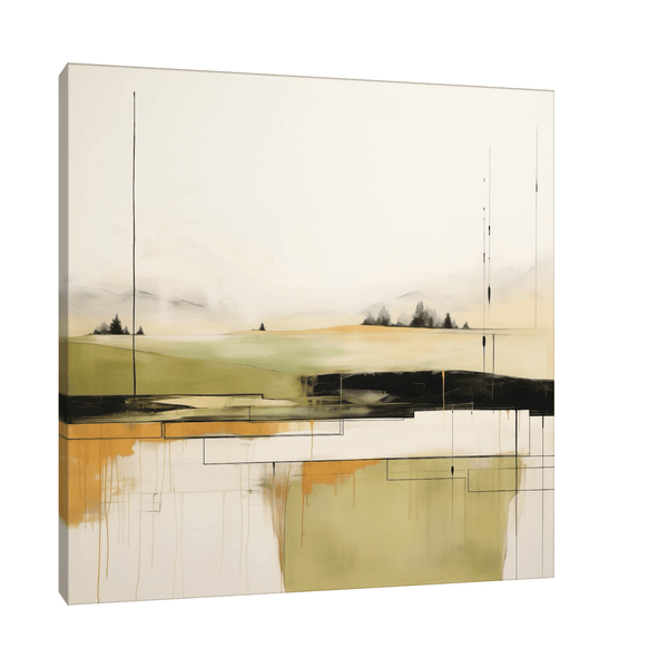 Tranquil moment at the lake - ArtDeco Canvas