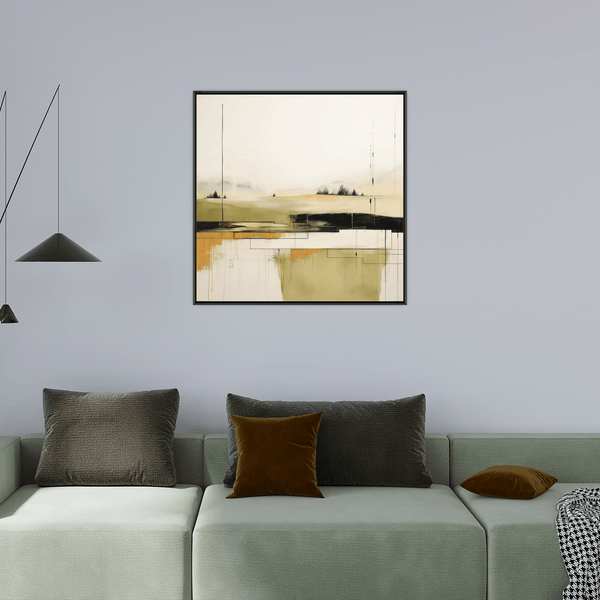 Tranquil moment at the lake - ArtDeco Canvas