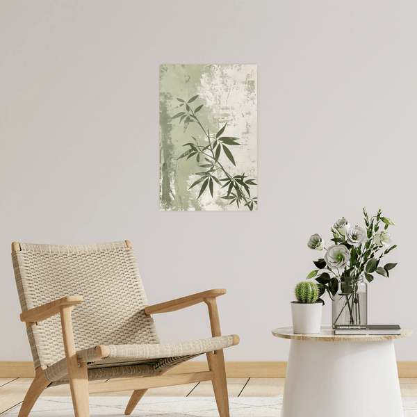 Tree branch against the wall - ArtDeco Canvas