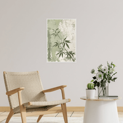 Tree branch against the wall - ArtDeco Canvas