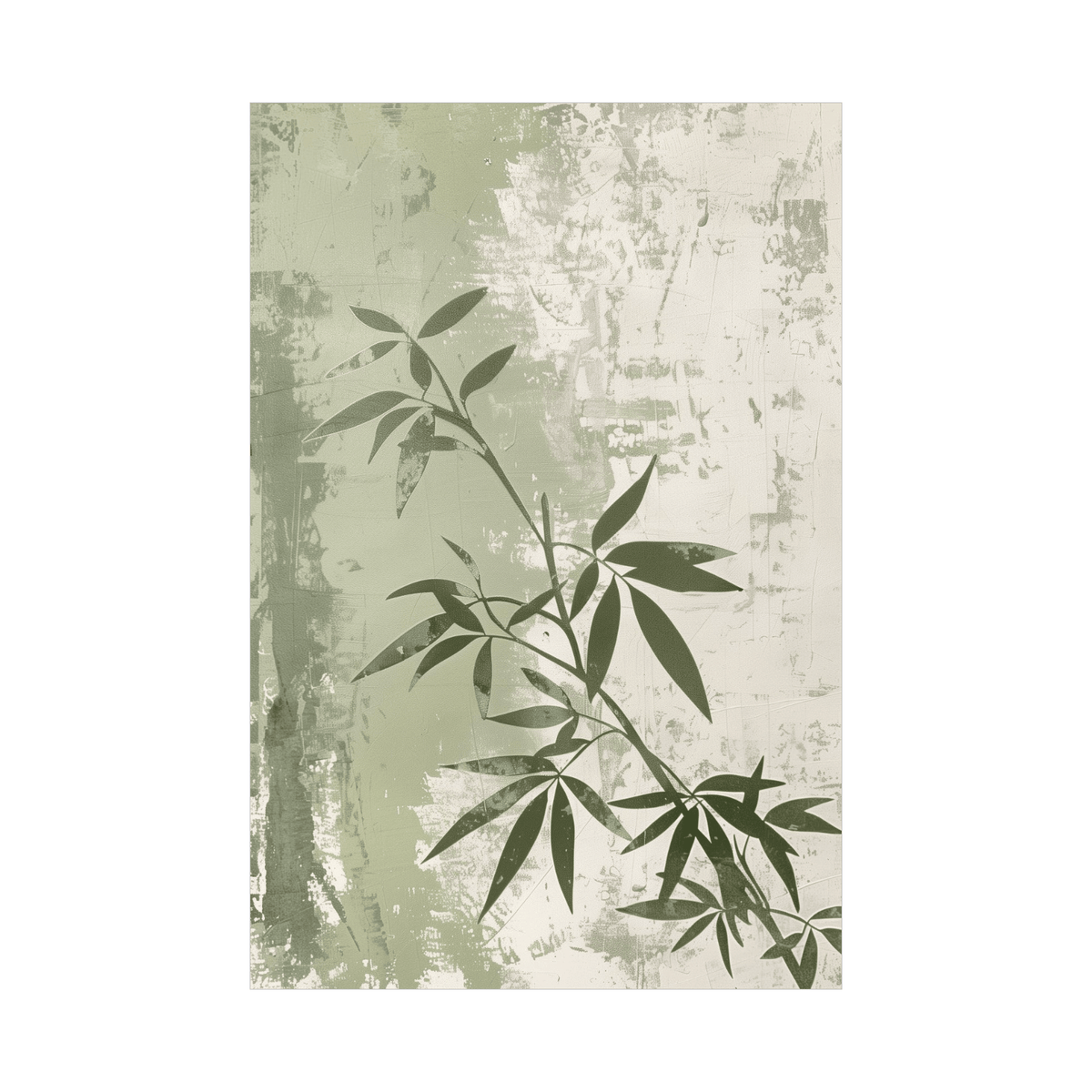 Tree branch against the wall - ArtDeco Canvas