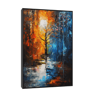 Tree reflection - ArtDeco Canvas