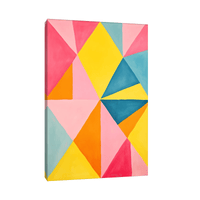 Triangular composition - ArtDeco Canvas