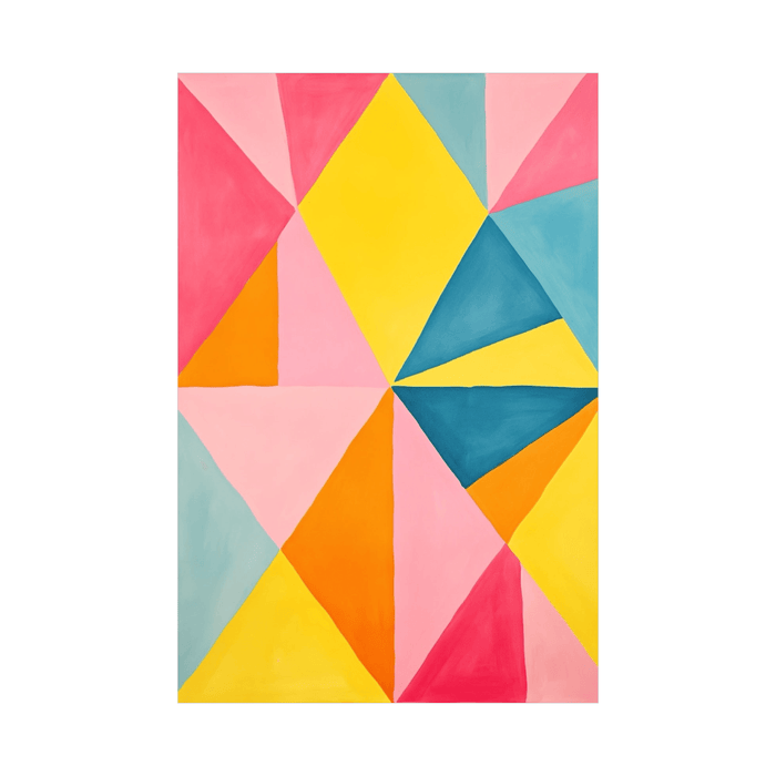 Triangular composition - ArtDeco Canvas