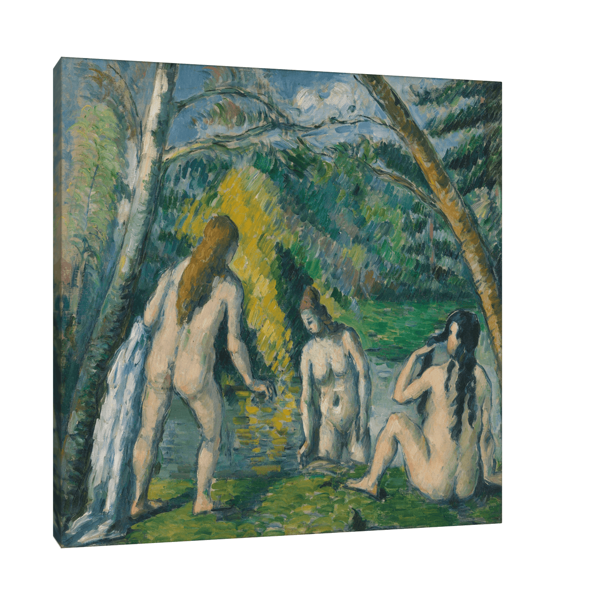 Trois baigneuses, Paul Cézanne - ArtDeco Canvas