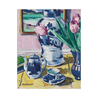 Tulips and Iona, Francis Campbell Boileau Cadell - ArtDeco Canvas