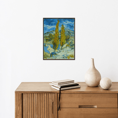 Two Poplars in the Alpilles near Saint-Rémy, Vincent van Gogh - ArtDeco Canvas
