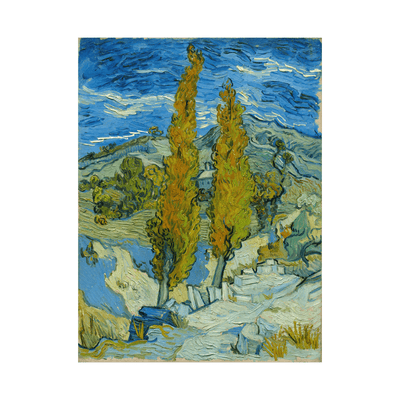 Two Poplars in the Alpilles near Saint-Rémy, Vincent van Gogh - ArtDeco Canvas