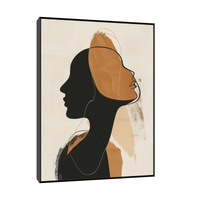 Two faces - ArtDeco Canvas