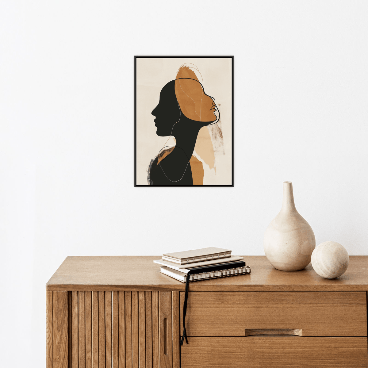 Two faces - ArtDeco Canvas