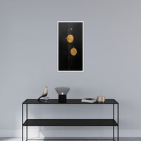 Two golden circles - ArtDeco Canvas