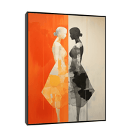 Two sides of a girl - ArtDeco Canvas