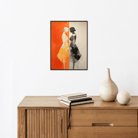 Two sides of a girl - ArtDeco Canvas