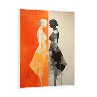 Two sides of a girl - ArtDeco Canvas