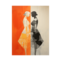 Two sides of a girl - ArtDeco Canvas