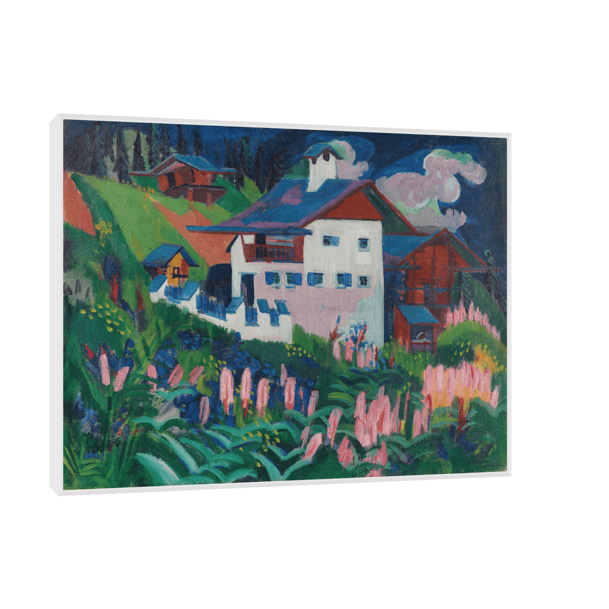 Unser Haus, Ernst Ludwig Kirchner - ArtDeco Canvas