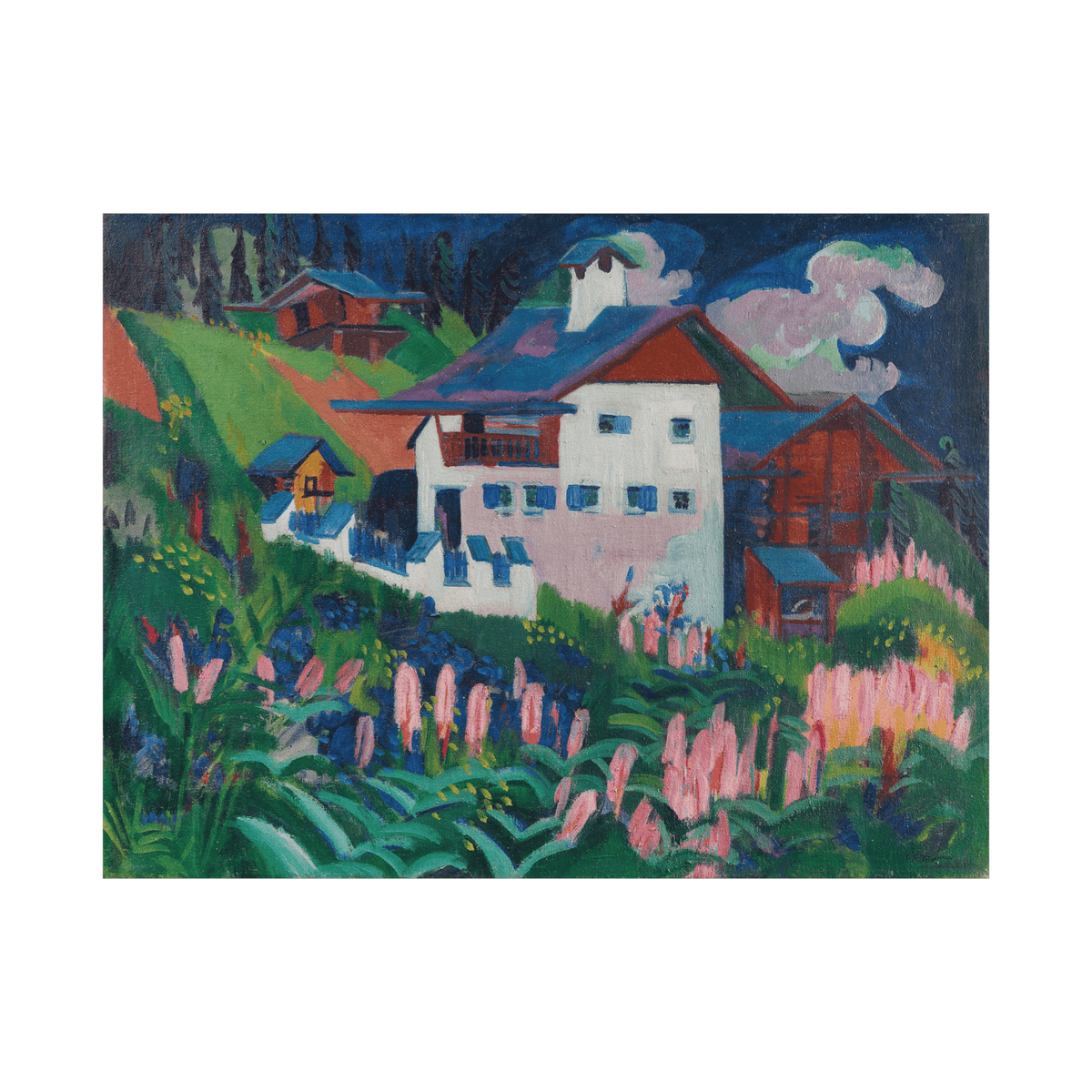 Unser Haus, Ernst Ludwig Kirchner - ArtDeco Canvas