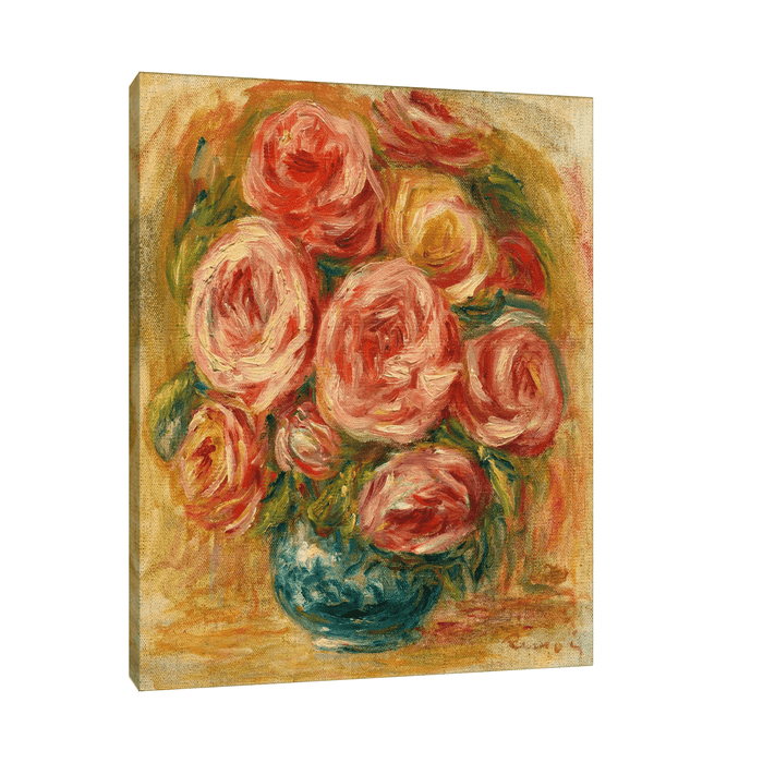 Vase De Roses, Pierre-Auguste Renoir - ArtDeco Canvas