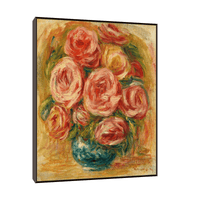 Vase De Roses, Pierre-Auguste Renoir - ArtDeco Canvas